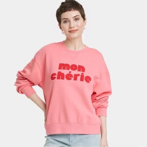 Universal Thread Valentine's Day Leisure Studio Oversized Graphic Sweatshirt L - Picture 1 of 6